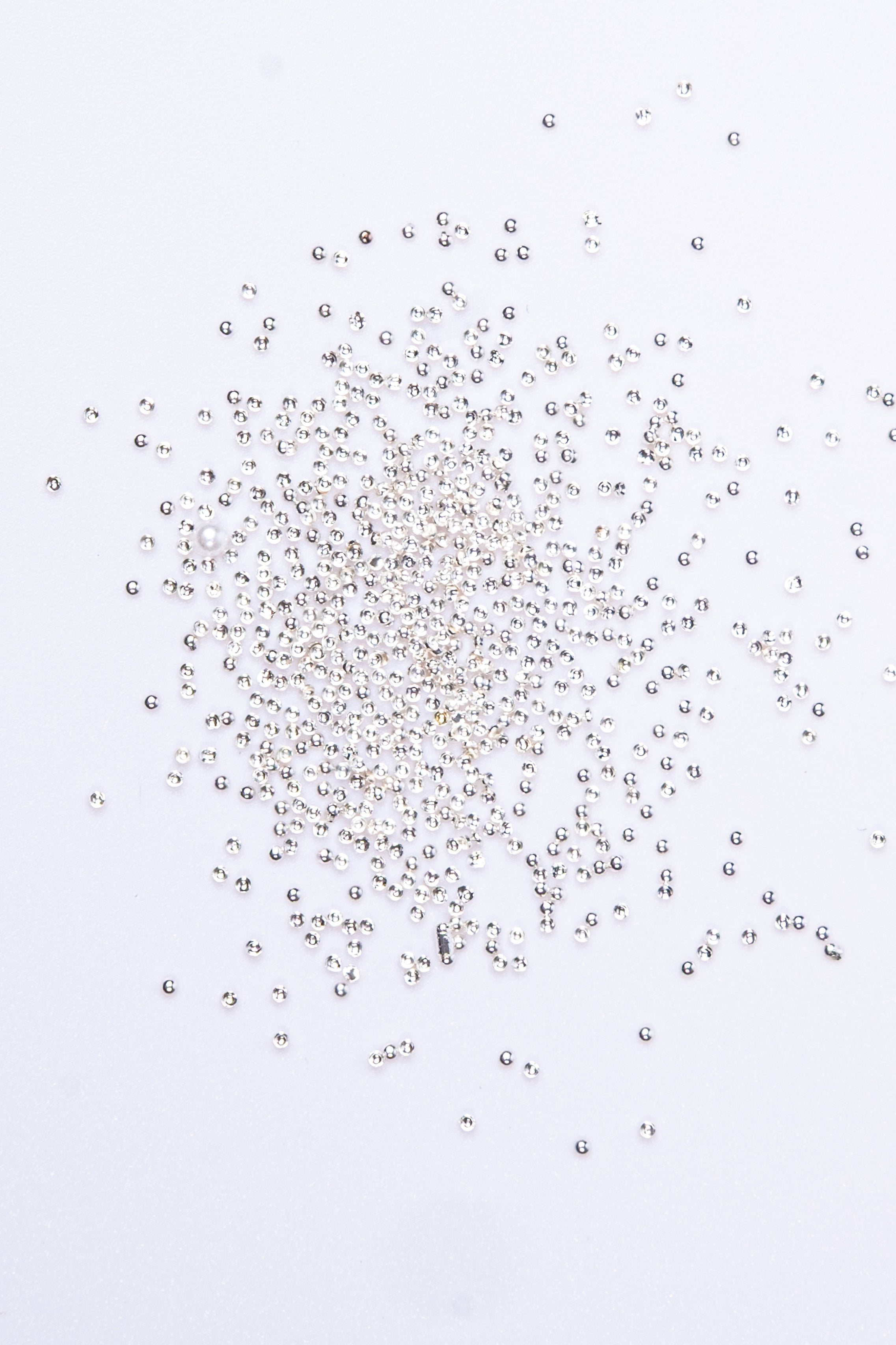 Mini Flatback Metal Beads